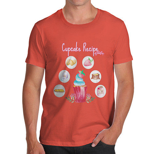 Men's Cupcake Recipe T-Shirt