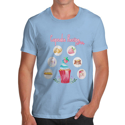 Men's Cupcake Recipe T-Shirt