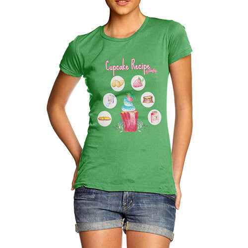 Women's Cupcake Recipe T-Shirt