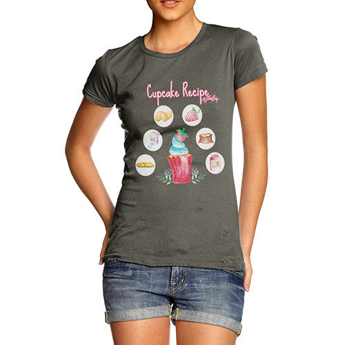Women's Cupcake Recipe T-Shirt