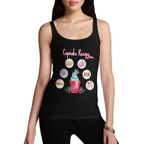 Women's Cupcake Recipe Tank Top