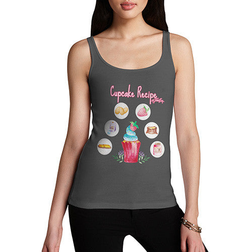 Women's Cupcake Recipe Tank Top