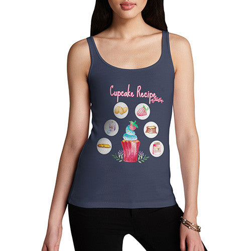 Women's Cupcake Recipe Tank Top