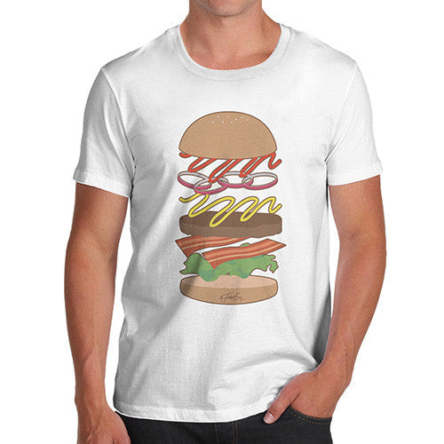 Men's Hamburger Ingredients T-Shirt