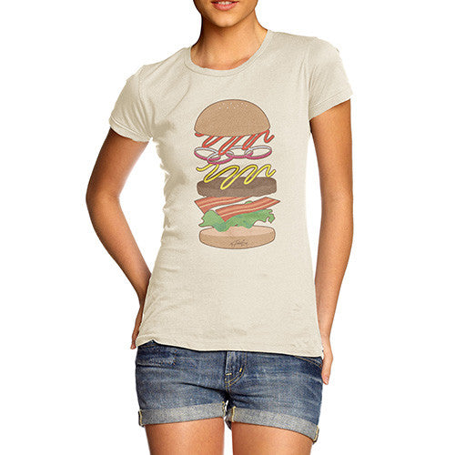 Women's Hamburger Ingredients T-Shirt