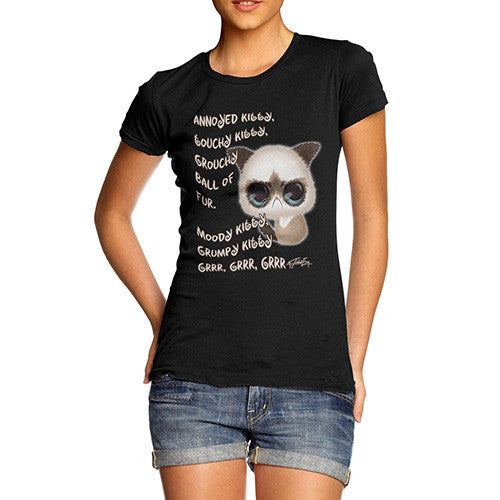 Women's Grumpy Kitty GRRR T-Shirt