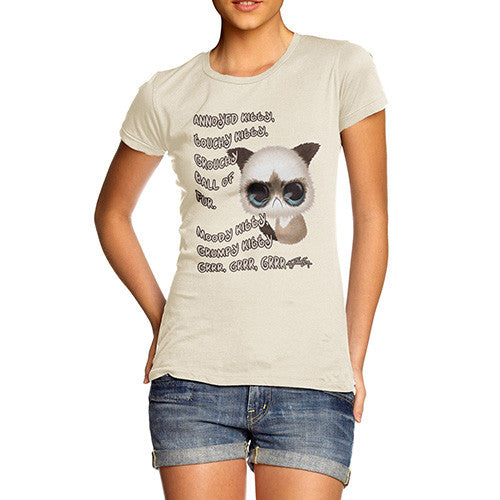 Women's Grumpy Kitty GRRR T-Shirt