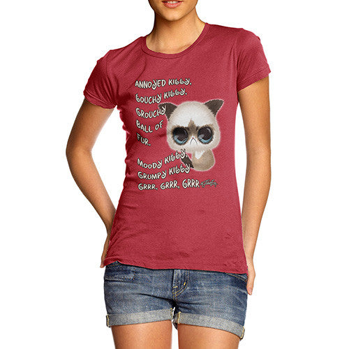 Women's Grumpy Kitty GRRR T-Shirt