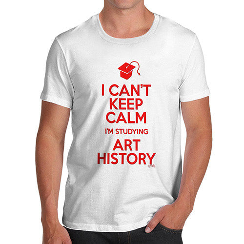 Men's Personalised I Can't Keep Calm I'm Studying T-Shirt