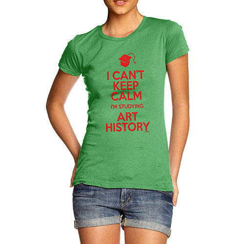 Women's Personalised I Can't Keep Calm I'm Studying T-Shirt