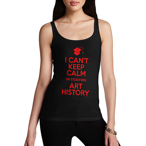 Women's Personalised I Can't Keep Calm I'm Studying Tank Top