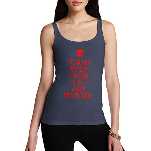 Women's Personalised I Can't Keep Calm I'm Studying Tank Top