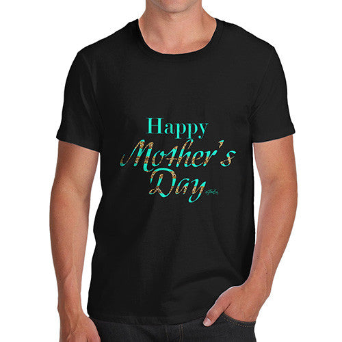 Men's Happy Mother's Day Glitter T-Shirt