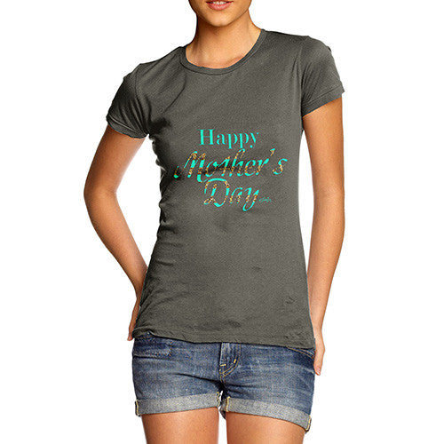 Women's Happy Mother's Day Glitter T-Shirt