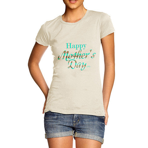 Women's Happy Mother's Day Glitter T-Shirt