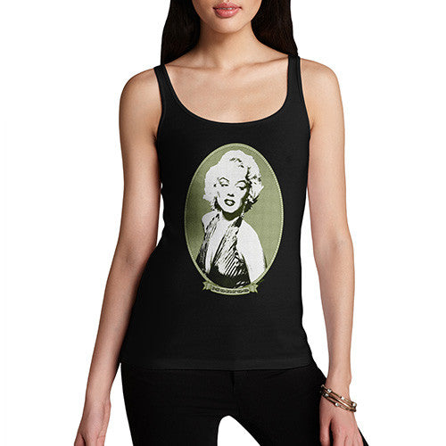 Women's Marilyn Monroe Money Portrait Tank Top