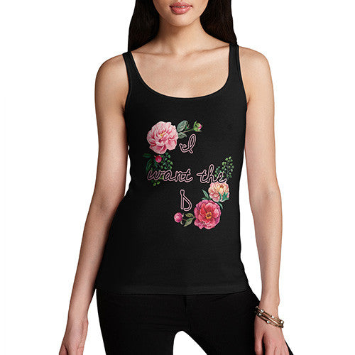 Women's I Want The D Floral Tank Top