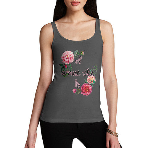 Women's I Want The D Floral Tank Top