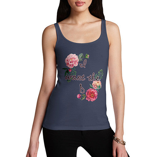 Women's I Want The D Floral Tank Top