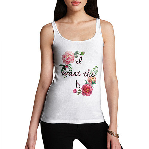 Women's I Want The D Floral Tank Top