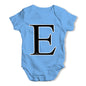 Alphabet Monogram Letter E Baby Grow Bodysuit