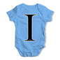 Alphabet Monogram Letter I Baby Grow Bodysuit