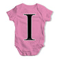 Alphabet Monogram Letter I Baby Grow Bodysuit