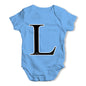 Alphabet Monogram Letter L Baby Grow Bodysuit