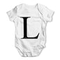 Alphabet Monogram Letter L Baby Grow Bodysuit