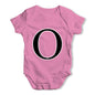 Alphabet Monogram Letter O Baby Grow Bodysuit