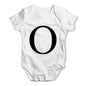 Alphabet Monogram Letter O Baby Grow Bodysuit