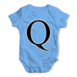 Alphabet Monogram Letter Q Baby Grow Bodysuit