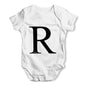 Alphabet Monogram Letter R Baby Grow Bodysuit