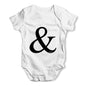 Alphabet Monogram & Ampersand Baby Grow Bodysuit