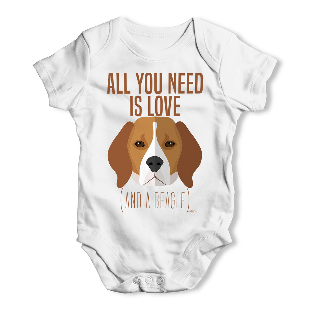 All You Need Is A Beagle Baby Grow Bodysuit