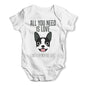 All You Need Is A French Bulldog Baby Grow Bodysuit