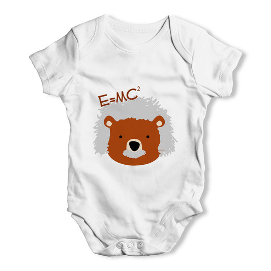 Albert Einstein Bear Baby Grow Bodysuit