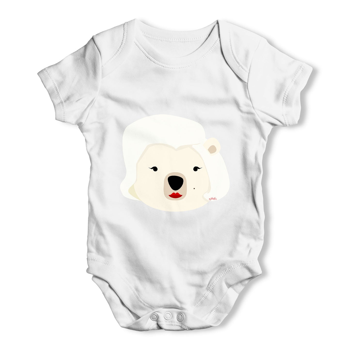 Marilyn Monroe Bear Baby Grow Bodysuit