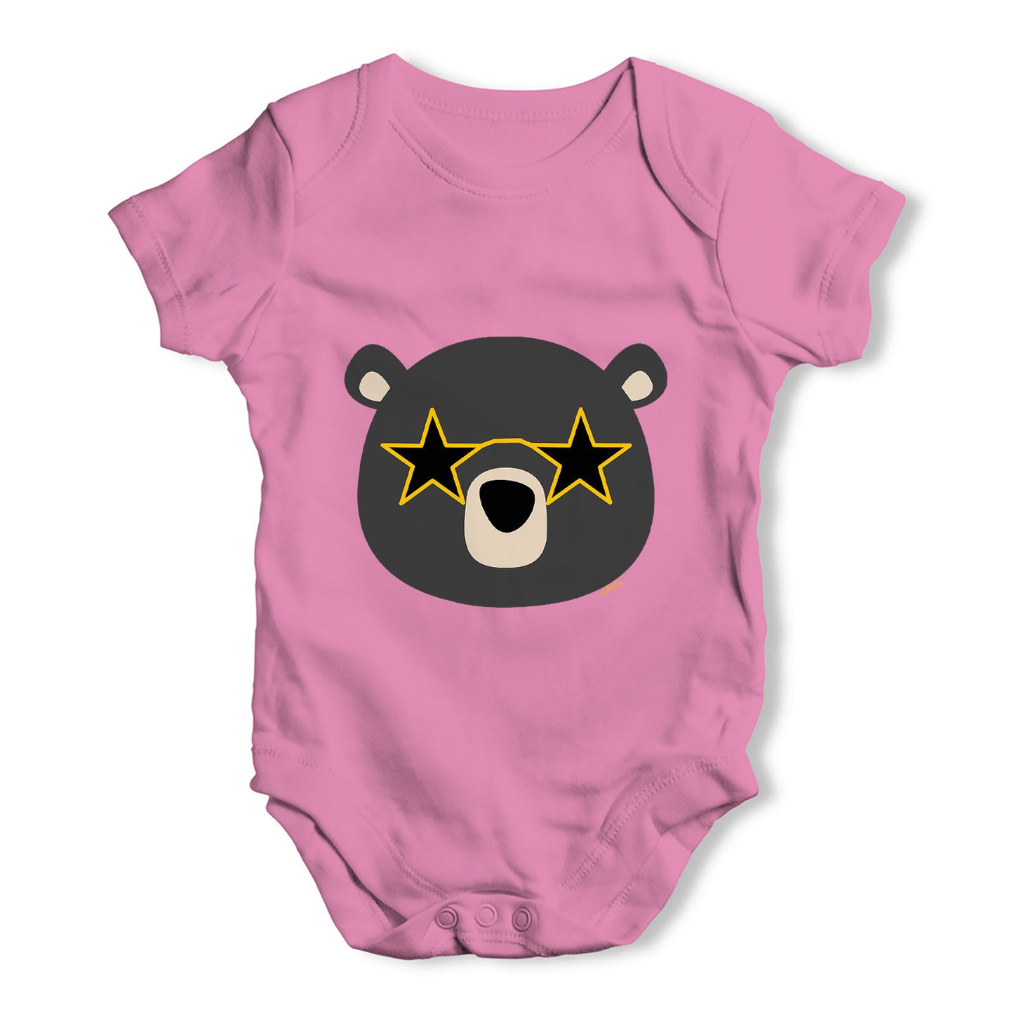 Disco Glasses Bear Baby Grow Bodysuit