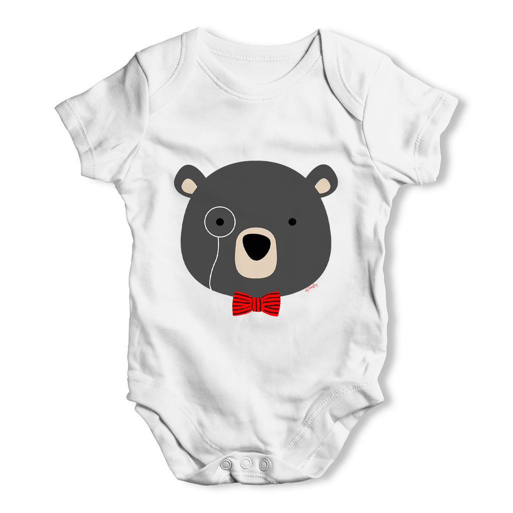 Monocle Bear Baby Grow Bodysuit