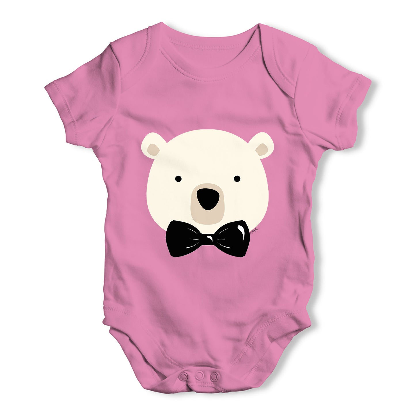 Bow Tie Bear Baby Grow Bodysuit