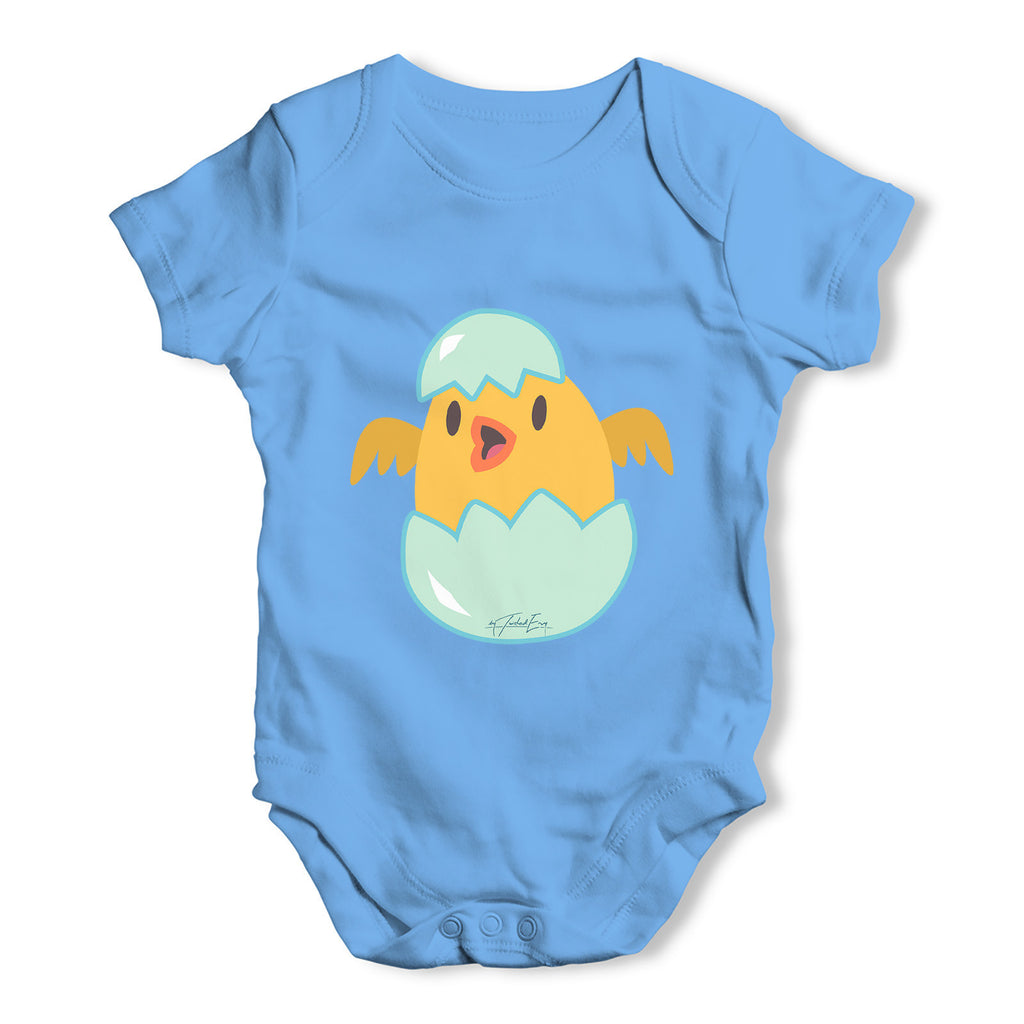 Easter Chick Hatching from Egg Baby Grow Bodysuit