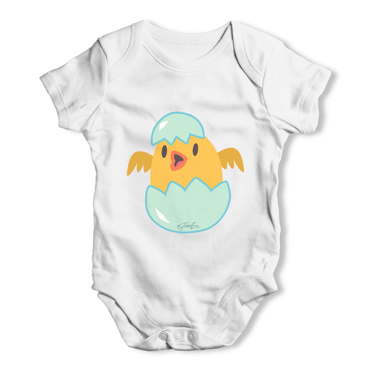 Easter Chick Hatching from Egg Baby Grow Bodysuit