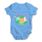 Easter Eggs in Spring Field Baby Grow Bodysuit