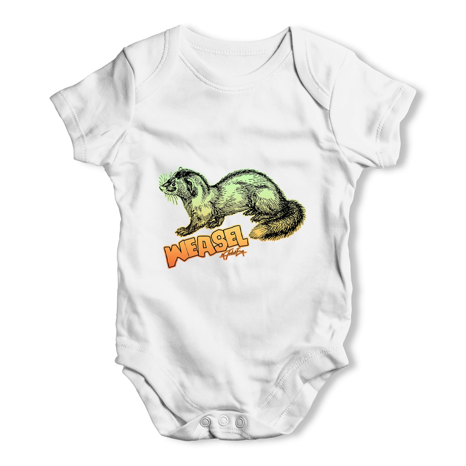 Weasel Baby Grow Bodysuit