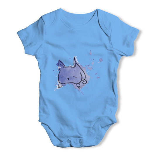 Ink Splat Cat Baby Grow Bodysuit