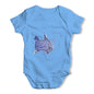 Ink Splat Cat Baby Grow Bodysuit