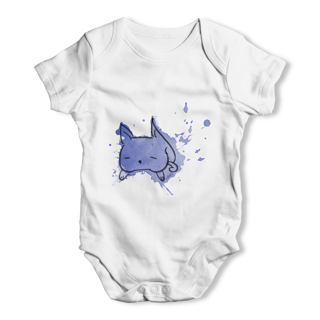 Ink Splat Cat Baby Grow Bodysuit