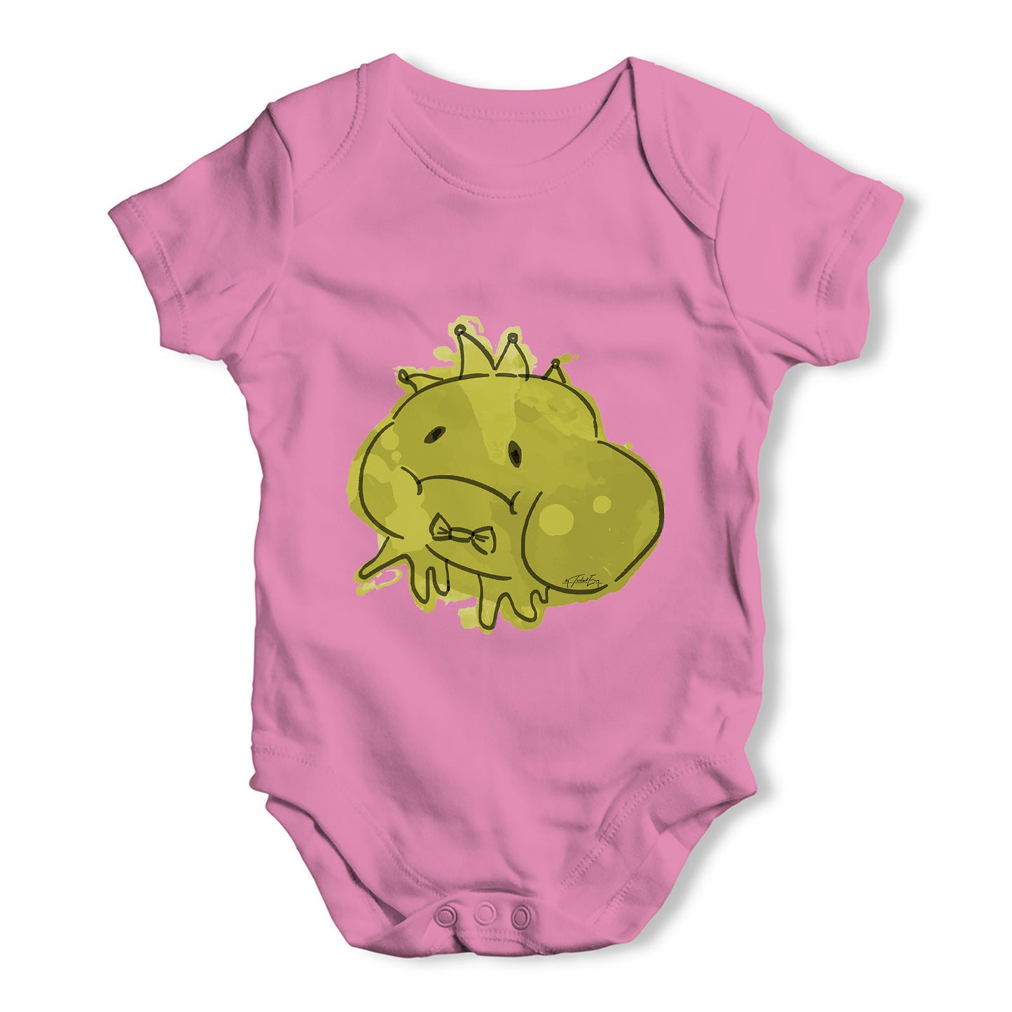 Ink Splat Frog Prince Baby Grow Bodysuit