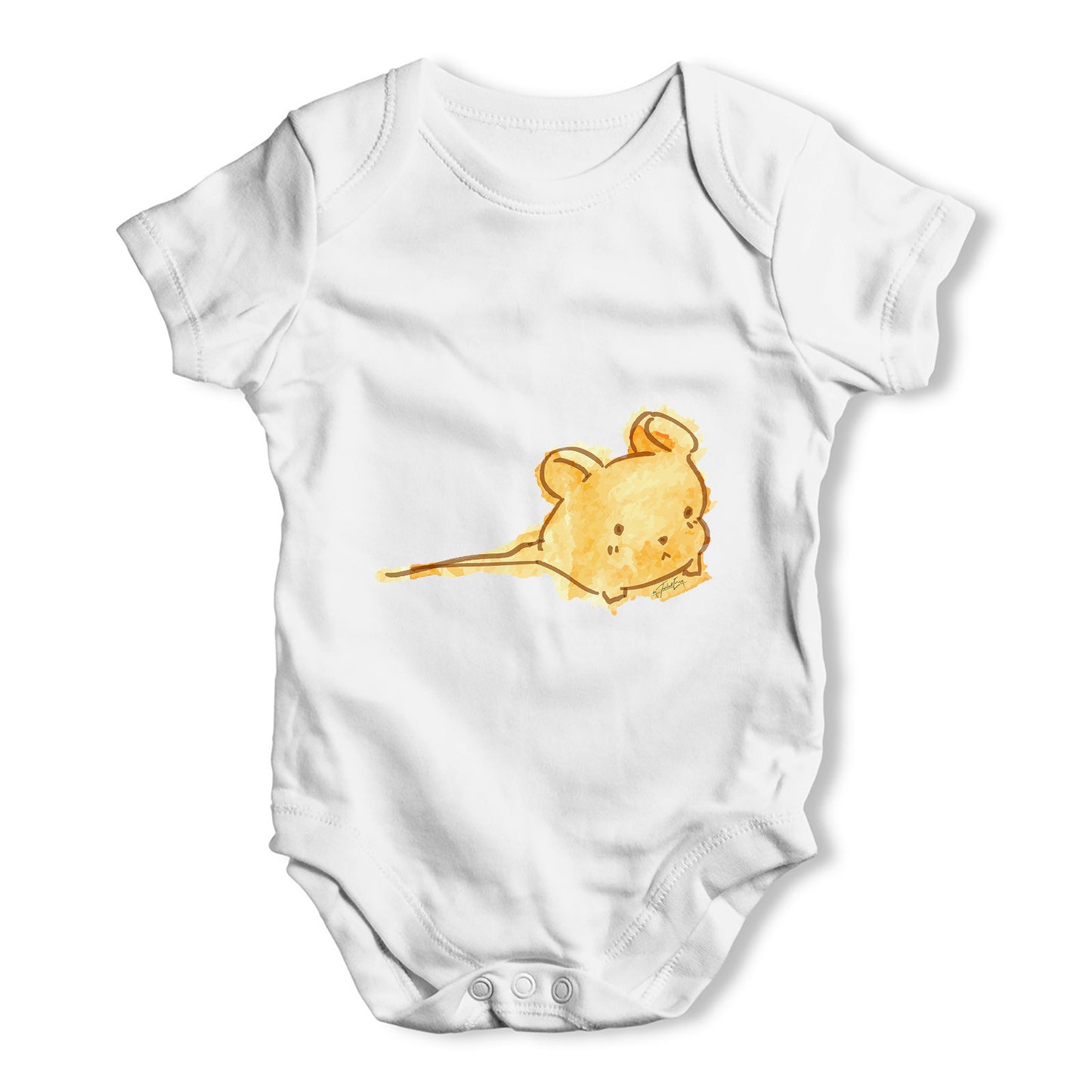 Ink Splat Mouse Baby Grow Bodysuit